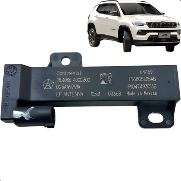 Antena Keyless Porta Traseira Direita Compass 2017 A 2024 Preto