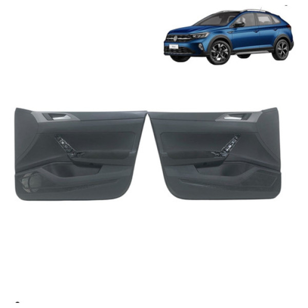 Par Forro Porta Dianteiro Nivus 2021 2022 2023  Preto