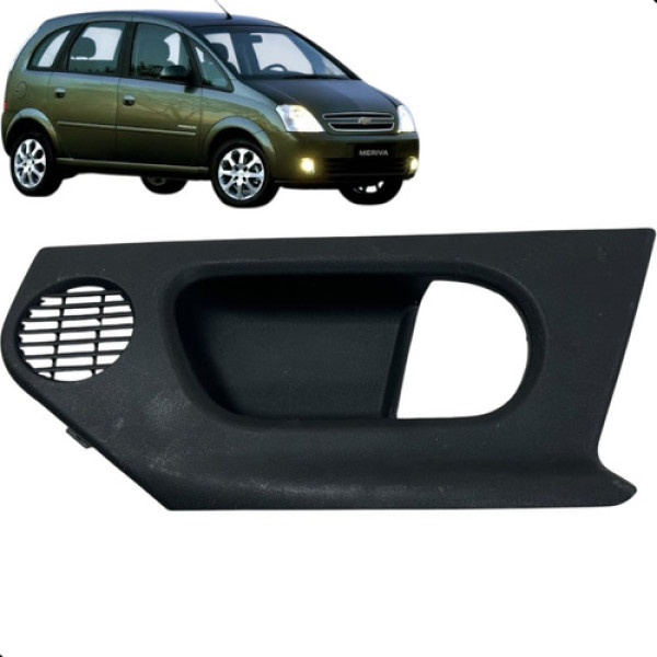 Moldura Maçaneta Traseira Direita Chevrolet Meriva 2009 2011 Preto Traseira