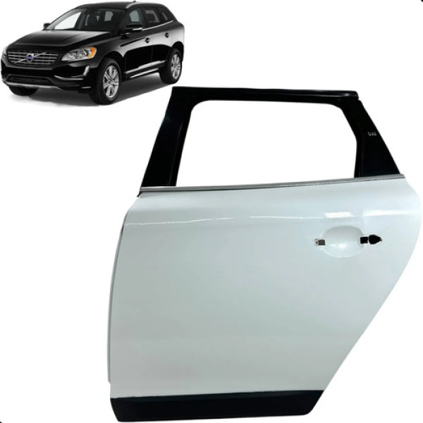 Porta Traseira Volvo Xc60 2014 2015 2016 2017 Esquerda Traseira Esquerda Branca