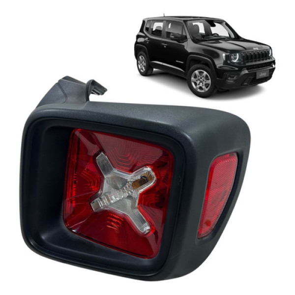 Lanterna Jeep Renegade 2016 2017 2018 2019 2020 Direita Direito/passageiro Vermelho