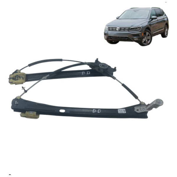 Máquina Vidro Porta Dianteiro Direito Tiguan 2018 2021 