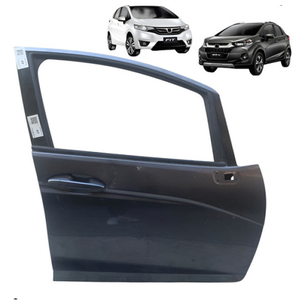Porta Dianteira Direita Honda Fit Wrv 2015 A 2019 Detalhe Dianteira Direito Cinza