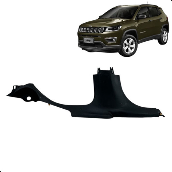 Acabamento Soleira Esquerda Jeep Compass Flex 2018 A 2021 Preto