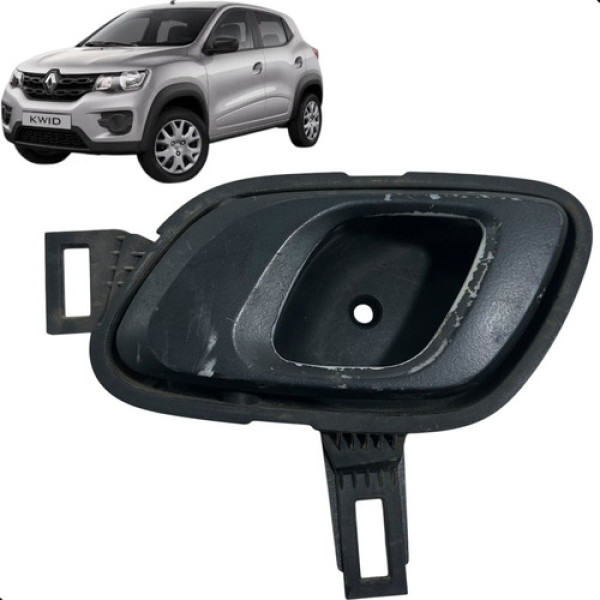Maçaneta Interna Traseira Esquerda Renault Kwid1.0 2017 2020 Preto