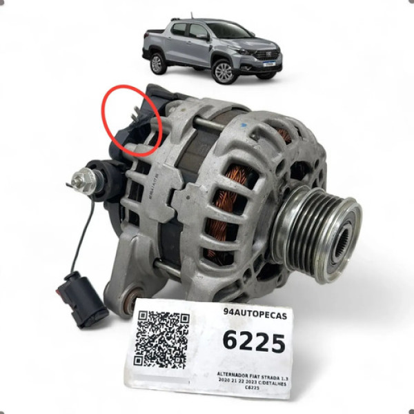 Alternador Fiat Strada 1.3 2021 2022 2023 C/detalhes