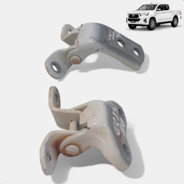 Dobradiça Porta Dianteira Direita  Hilux 2016 2023 Jogo