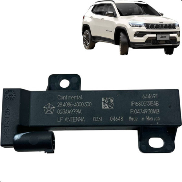 Antena Keyless Porta Traseira Direita Compass 2017 A 2024 Preto