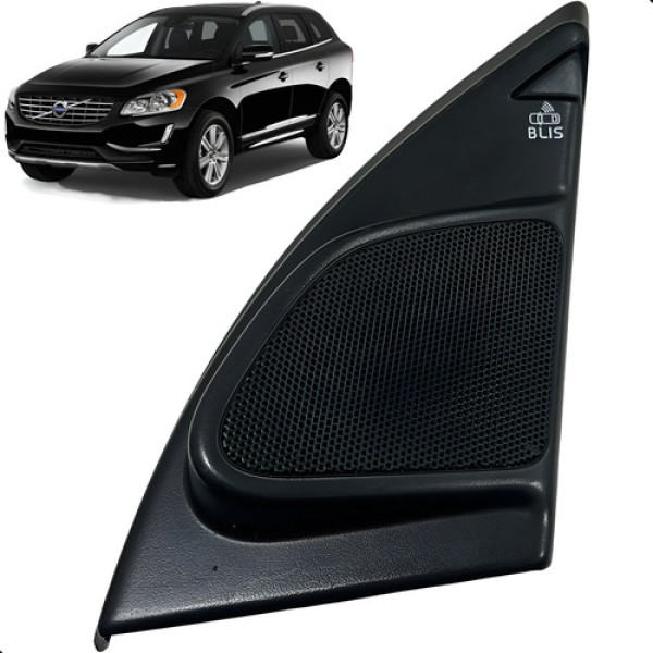 Moldura Acabamento Retrovisor Direito Volvo Xc60 2015 A 2017 Preto