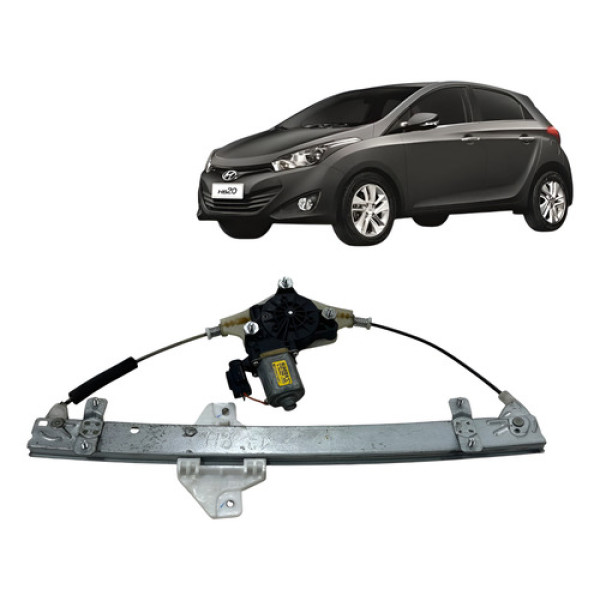 Motor Maquina De Vidro Traseira Direita Hb20 1.6 2013 A 2019