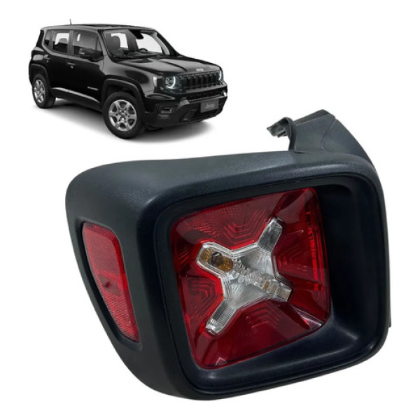 Lanterna Traseira Jeep Renegade 2016 2017 2018 2019 Esquerda Esquerdo/motorista Vermelho