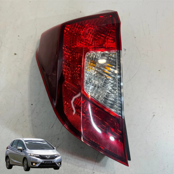 Lanterna Traseira Honda Fit 2015 A 2019 Original Detalhe Esquerdo/motorista Vermelho