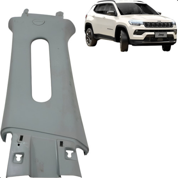 Moldura Superior Coluna Esquerdo Jeep Compass 2018 A 2021  Cinza