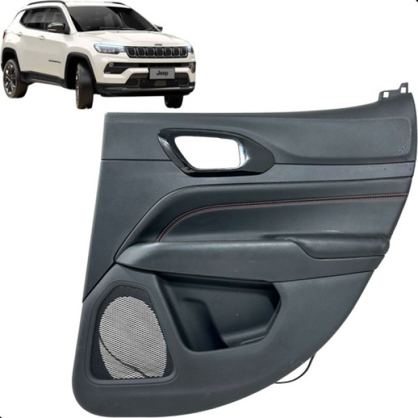 Forro Interno Porta Traseiro Direito Compass 2.0 Diesel 2022 Preto