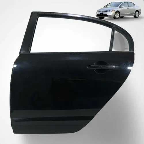 Porta Traseria Esquerda Honda Civic 2008 A 2011 Traseira Preto