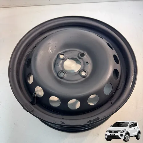 Roda Ferro Aro 14 Fiat Mobi Argo Original 2012 A 2021 Preto
